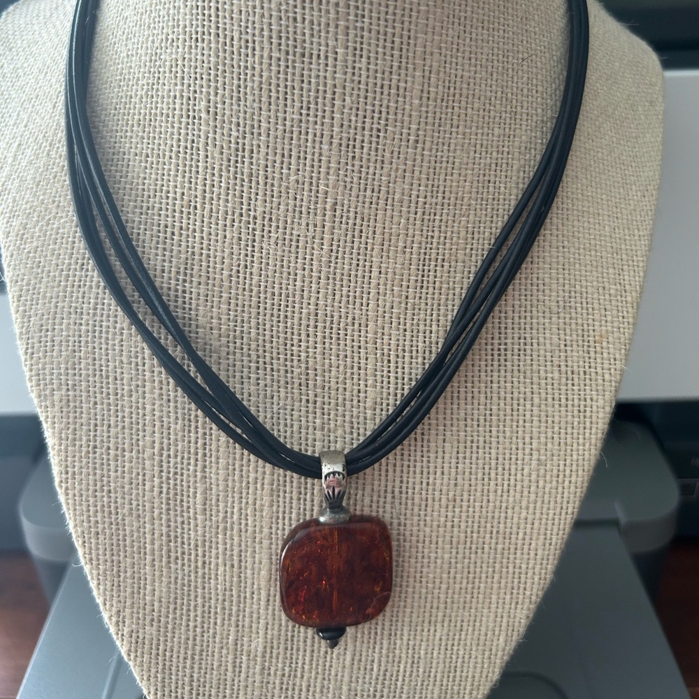 Silpada Brown Pendant Necklace